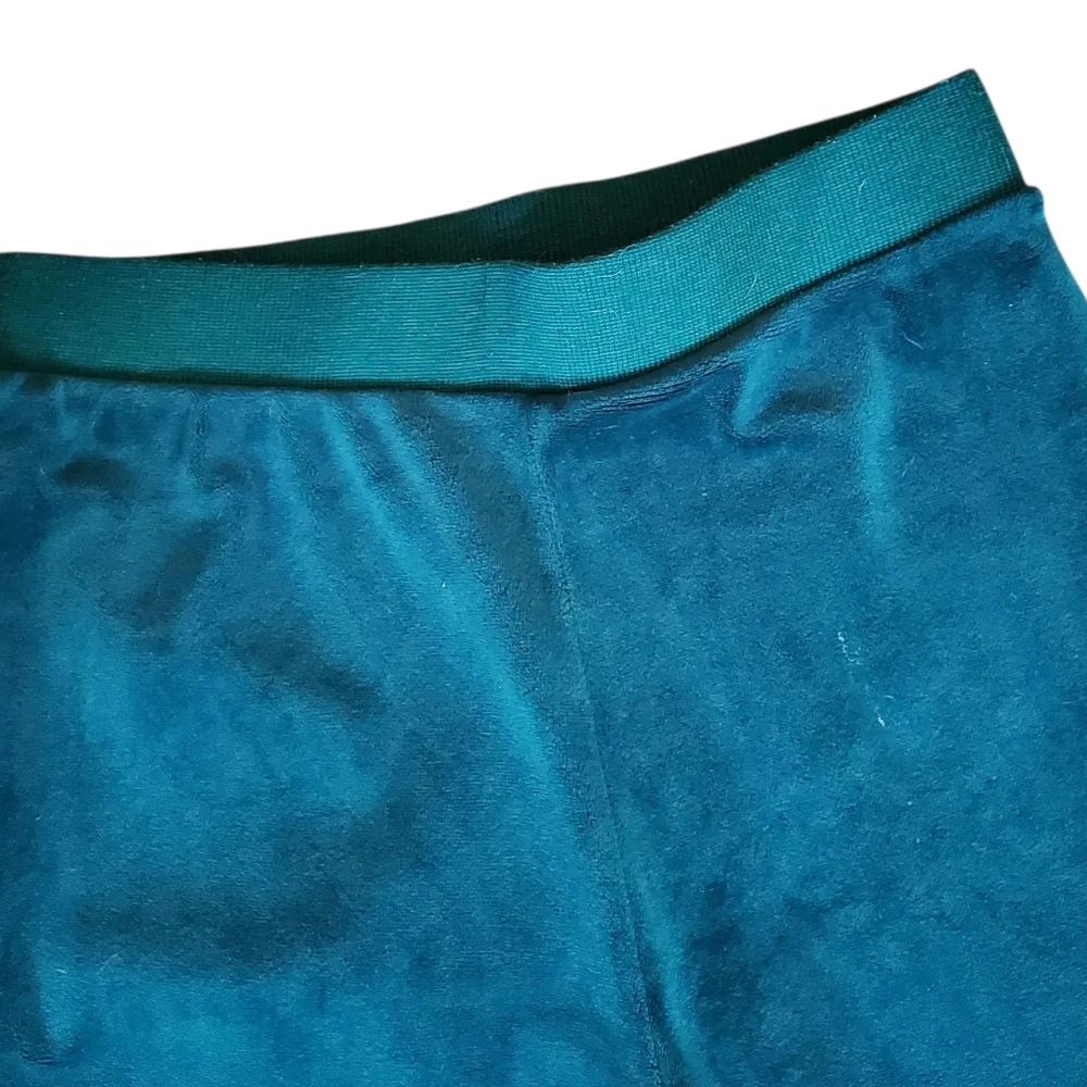 Love 83 Forest Green Velour Pants Size L